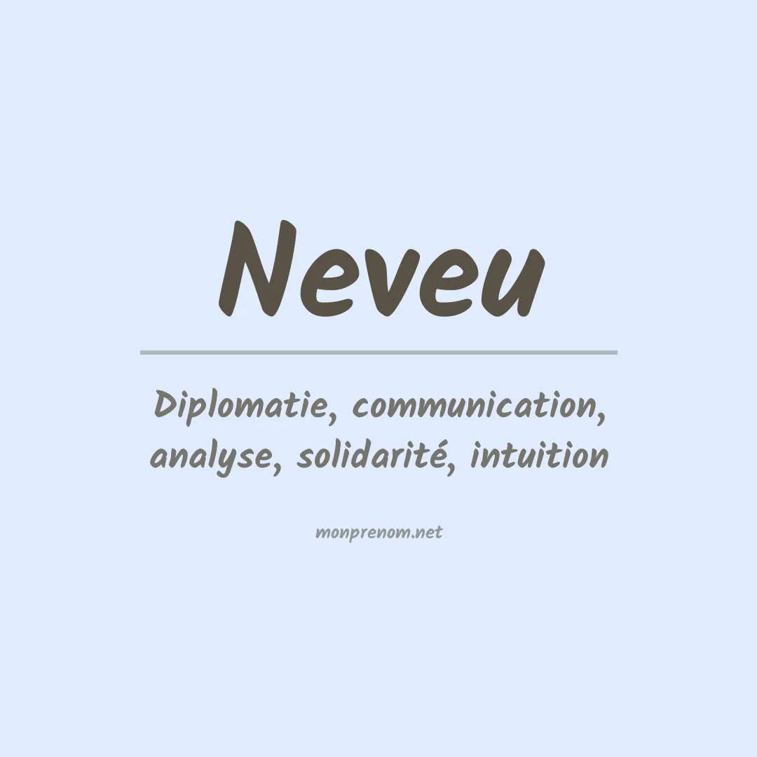 Signification du Prénom Neveu