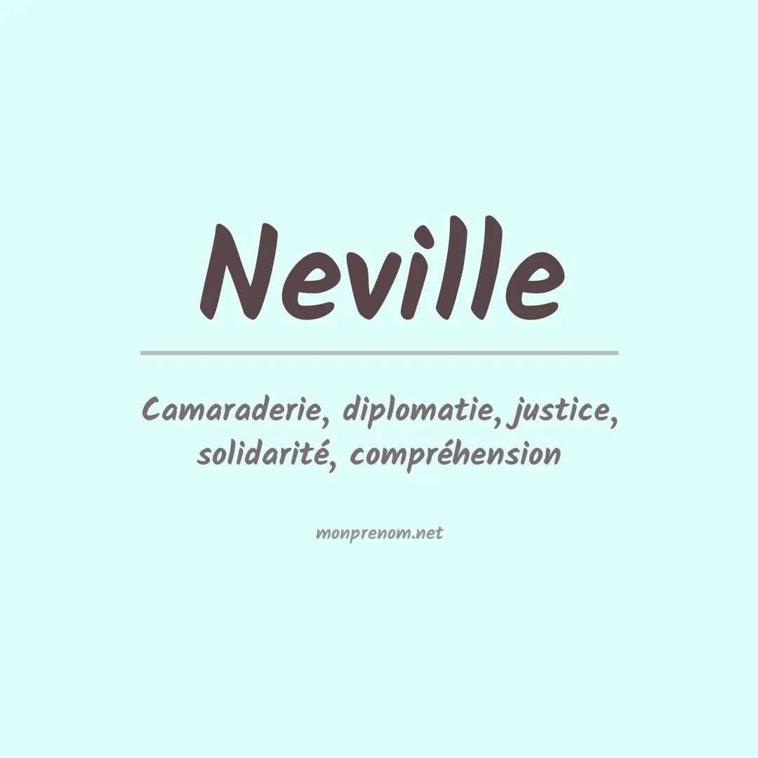 Signification du Prénom Neville