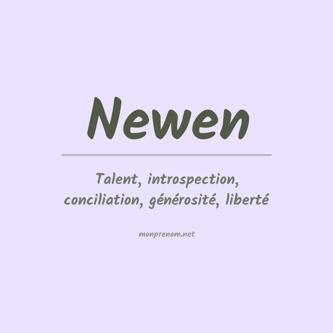 Signification du Prénom Newen Signification du Prénom Newen