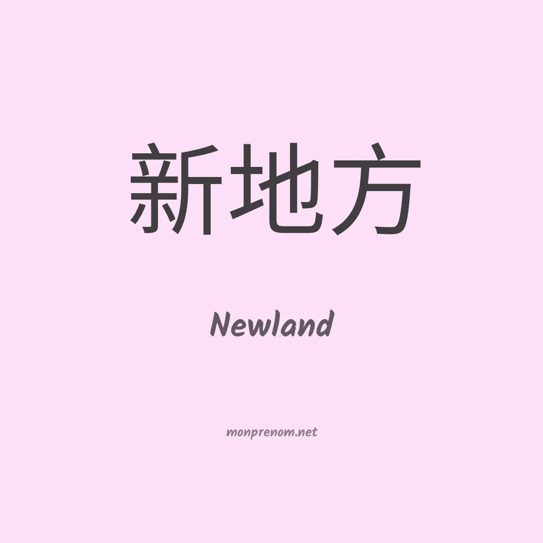 Newland en chino
