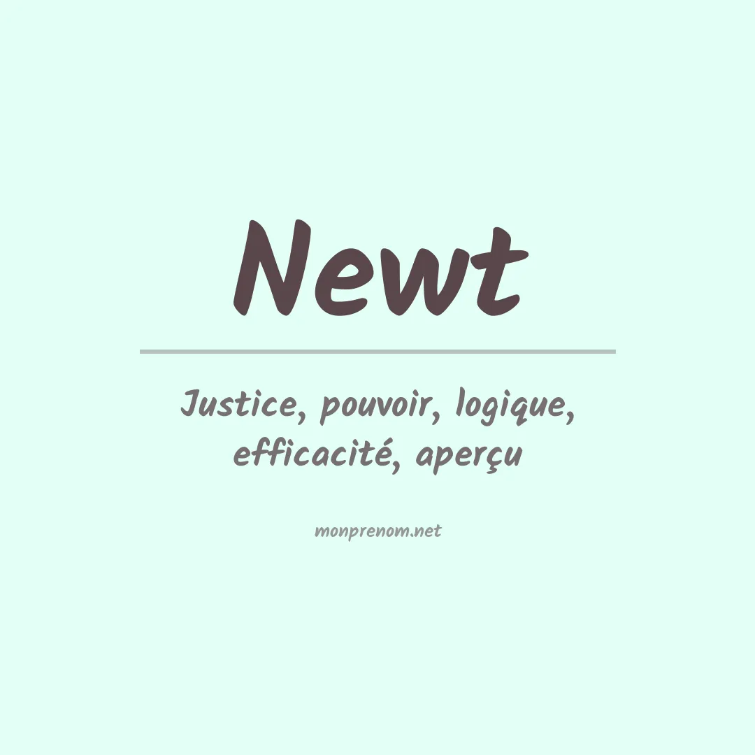 Signification du Prénom Newt Signification du Prénom Newt