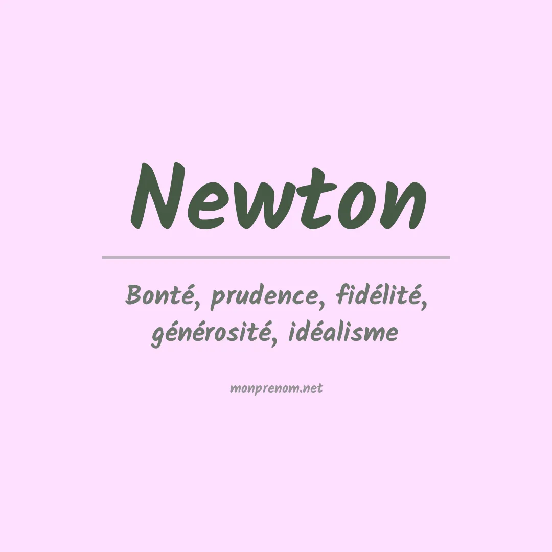 Signification du Prénom Newton