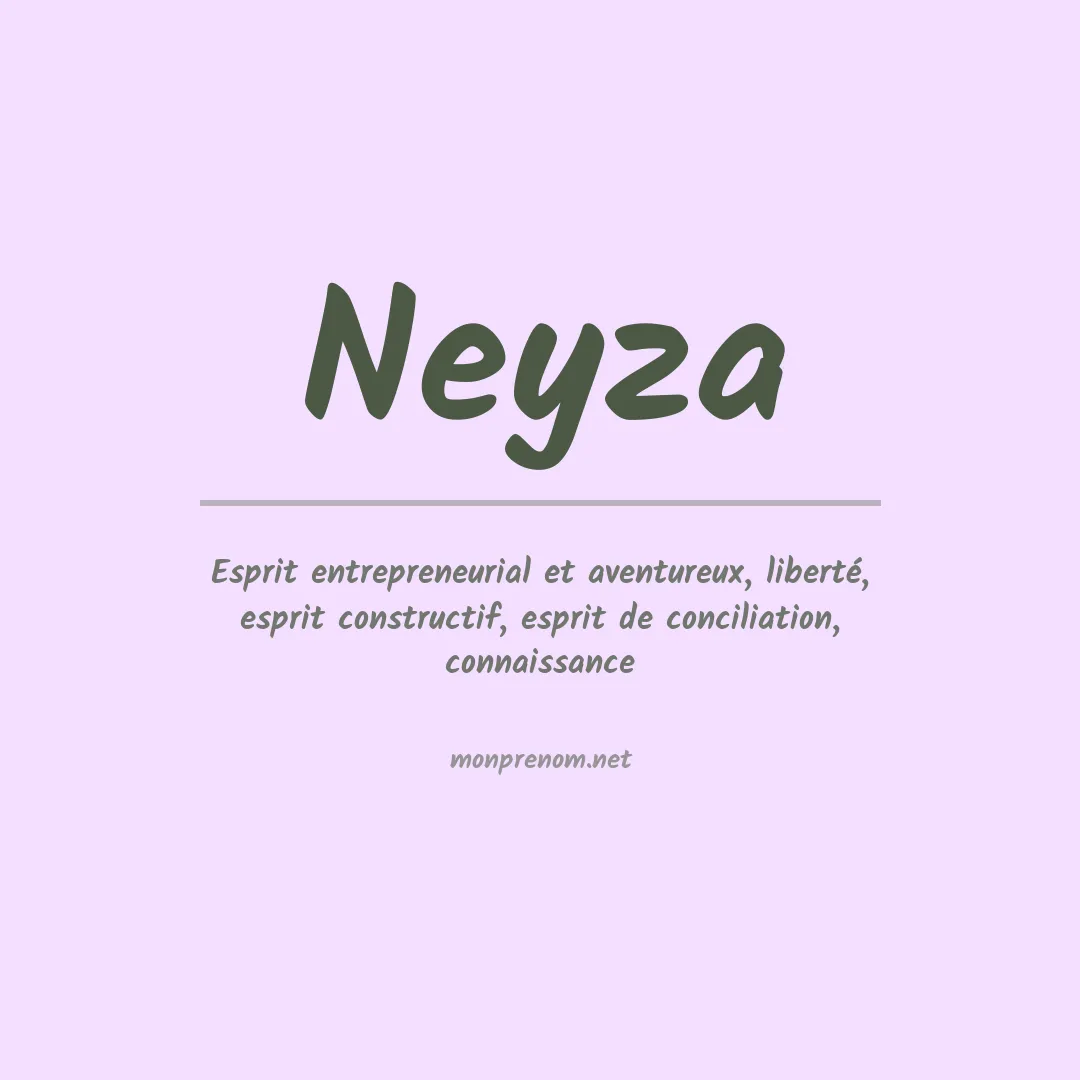 Signification du Prénom Neyza Signification du Prénom Neyza