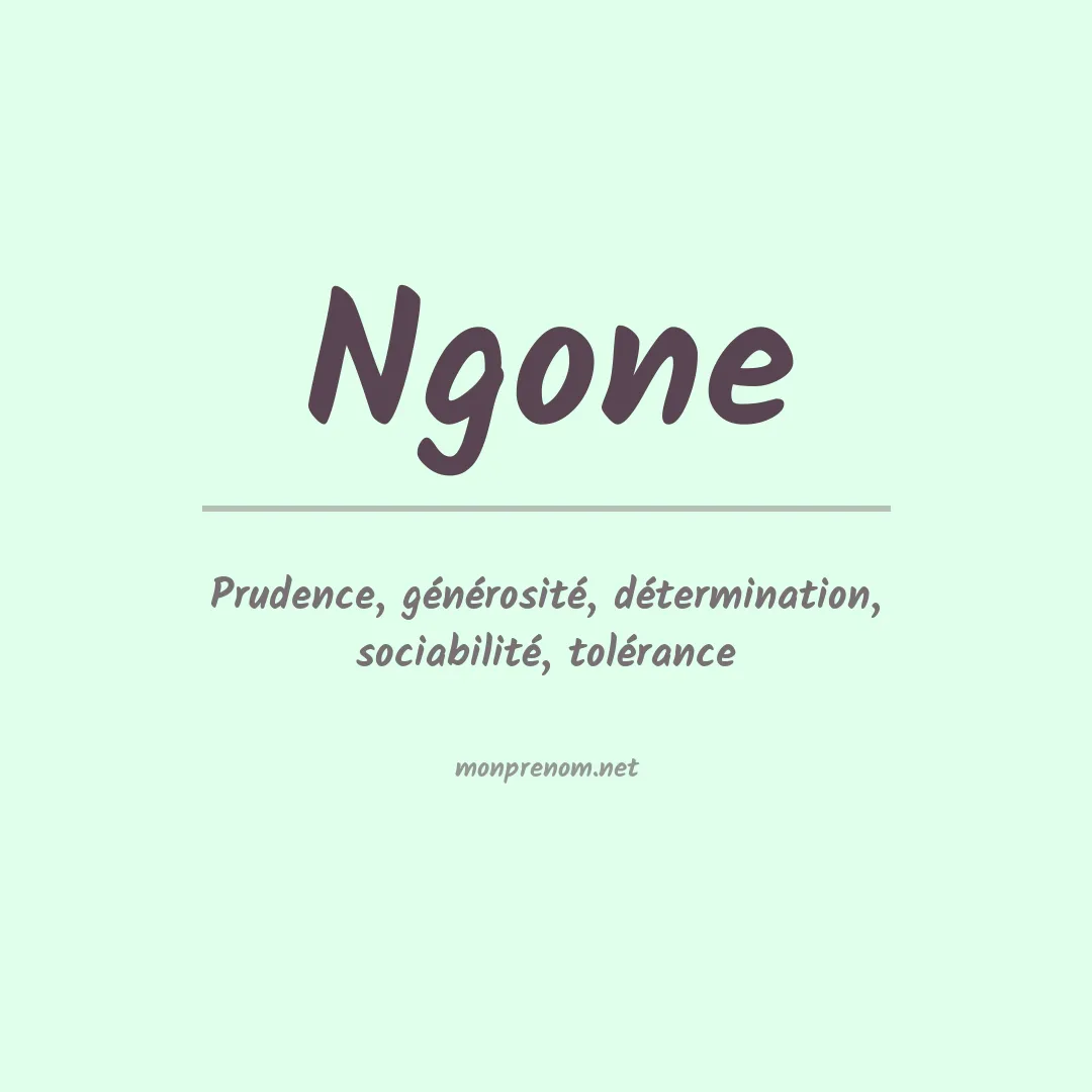 Signification du Prénom Ngone Signification du Prénom Ngone