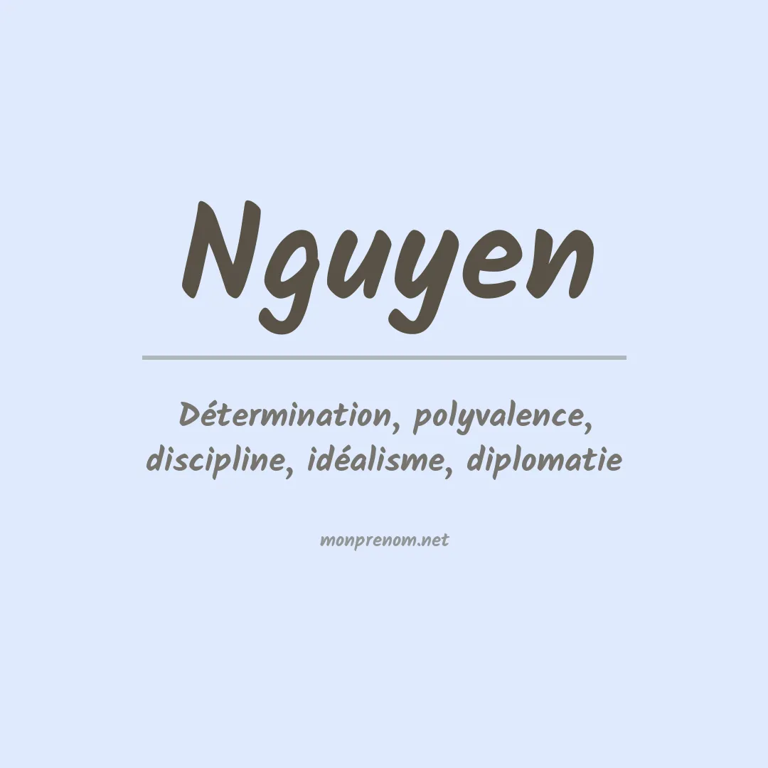 Signification du Prénom Nguyen