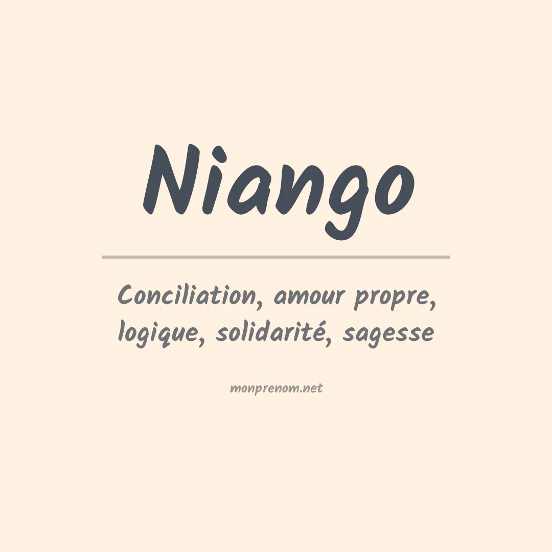 Signification du Prénom Niango Signification du Prénom Niango