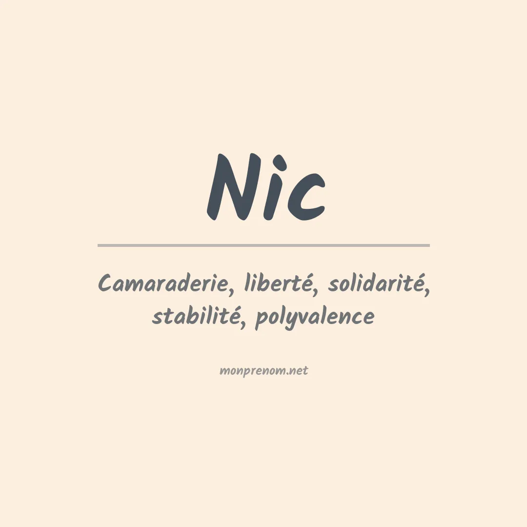 Signification du Prénom Nic Signification du Prénom Nic