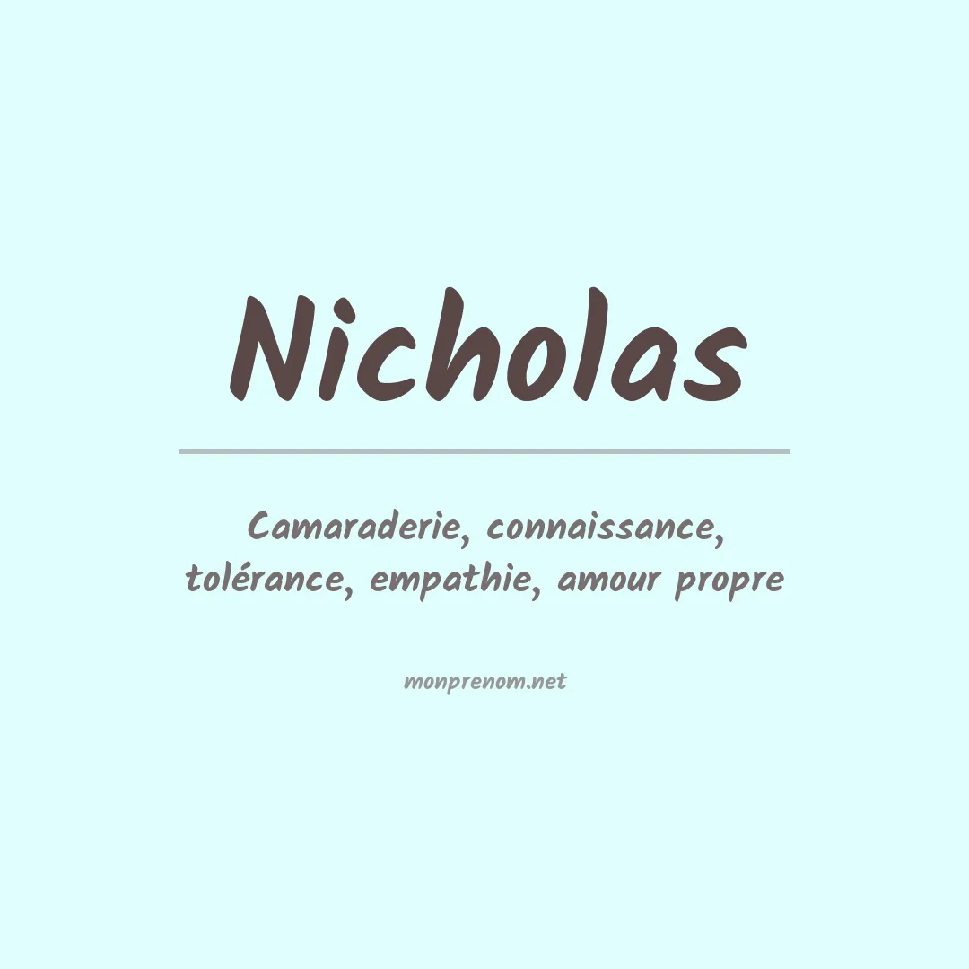 Signification du Prénom Nicholas