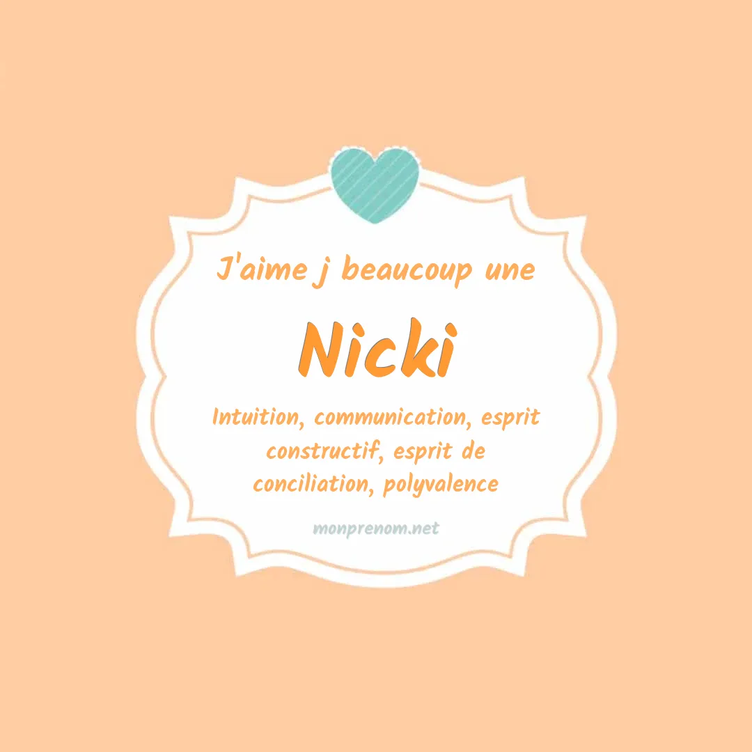 j'aime beaucoup Nicki