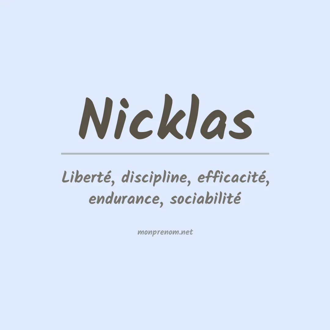 Signification du Prénom Nicklas