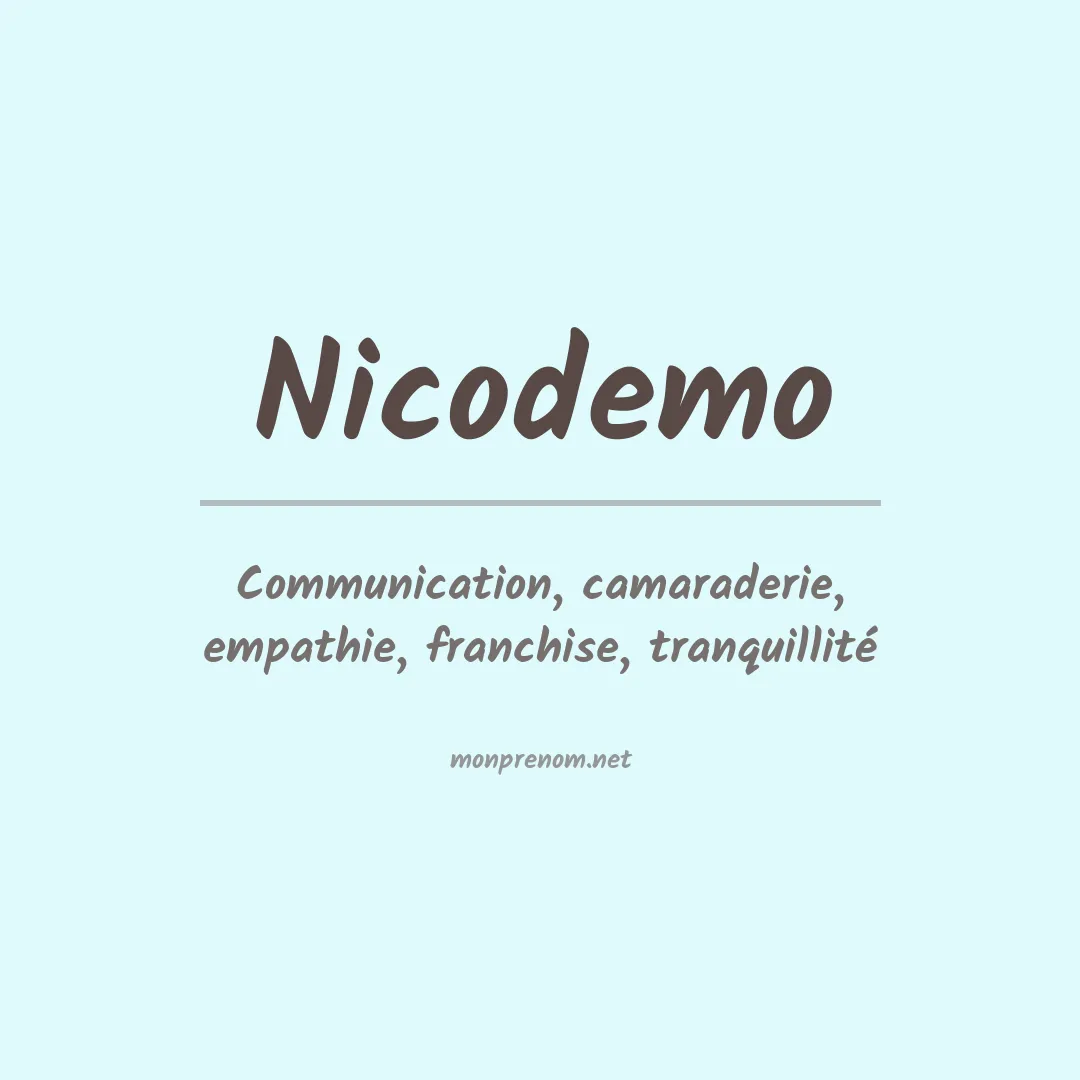 Signification du Prénom Nicodemo Signification du Prénom Nicodemo