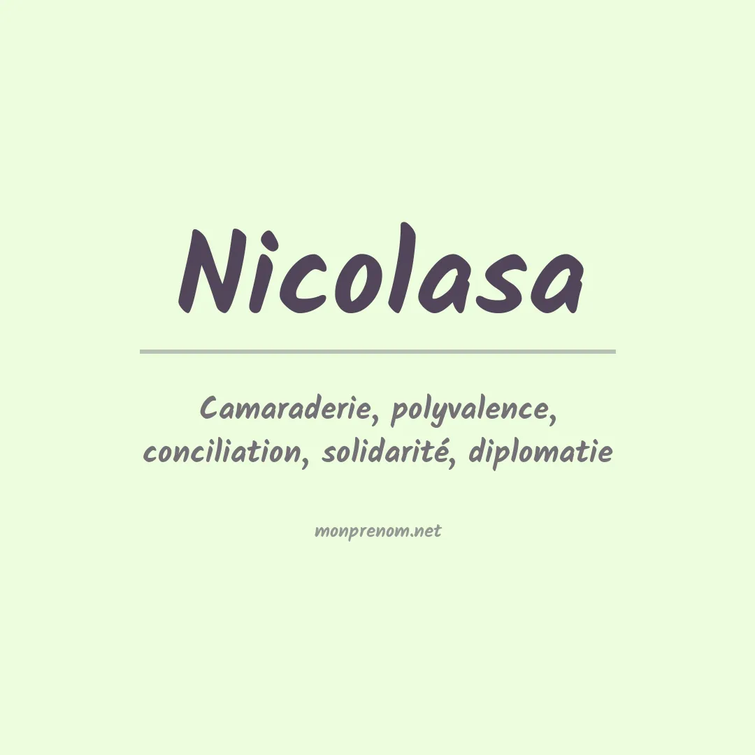 Signification du Prénom Nicolasa Signification du Prénom Nicolasa