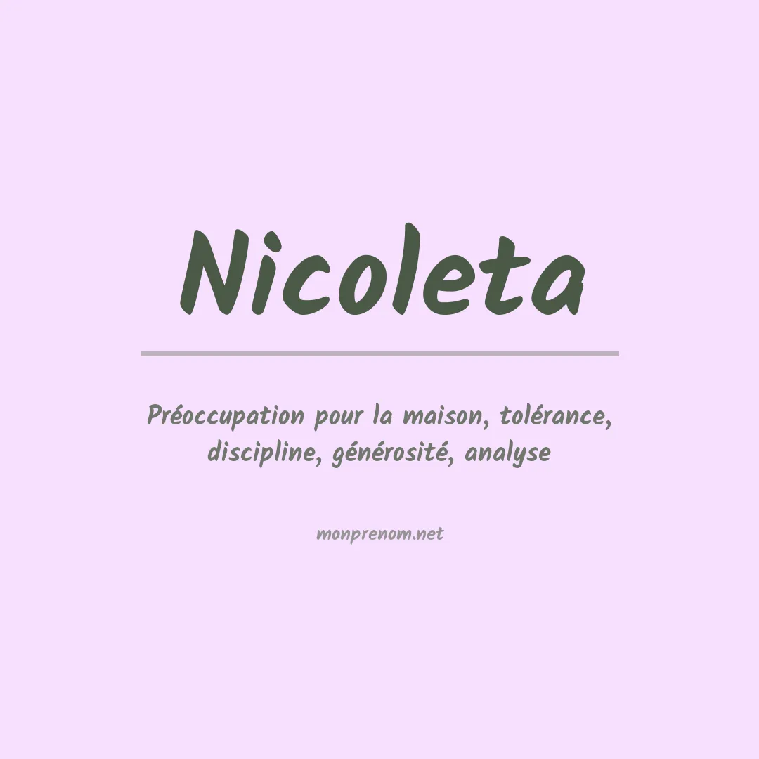 Signification du Prénom Nicoleta Signification du Prénom Nicoleta