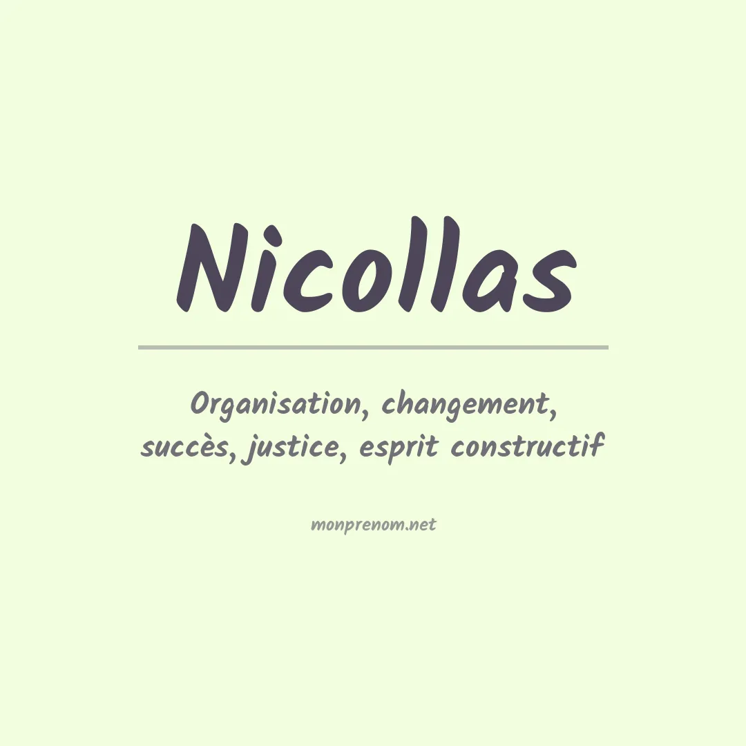 Signification du Prénom Nicollas Signification du Prénom Nicollas