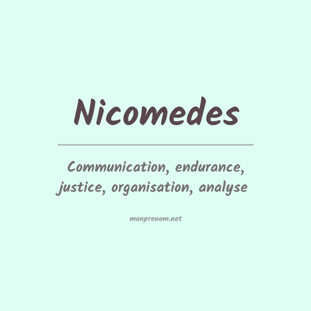Signification du Prénom Nicomedes