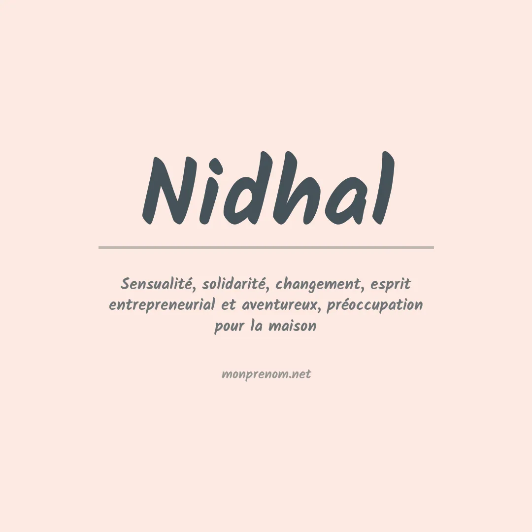 Signification du Prénom Nidhal Signification du Prénom Nidhal