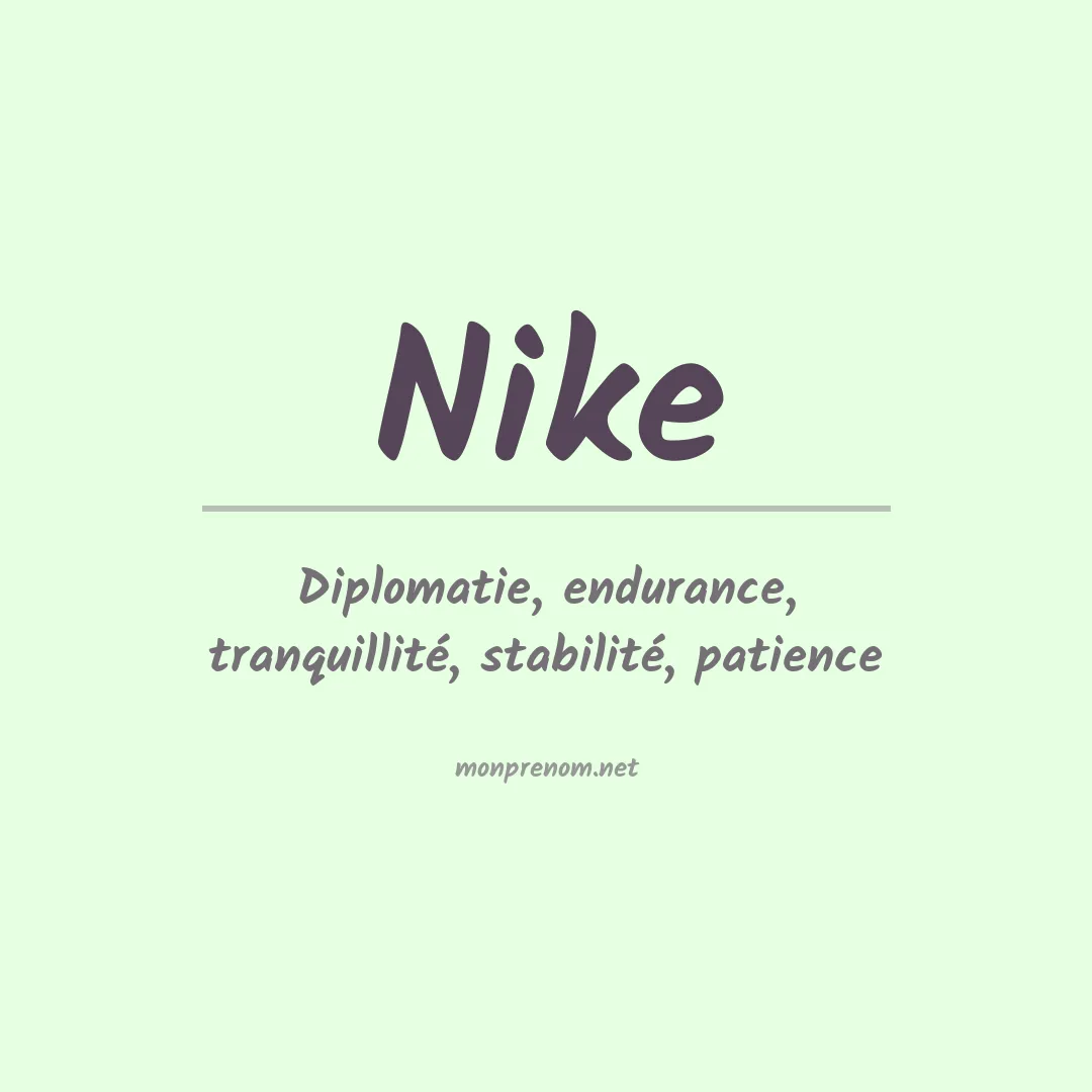 Signification du Prénom Nike
