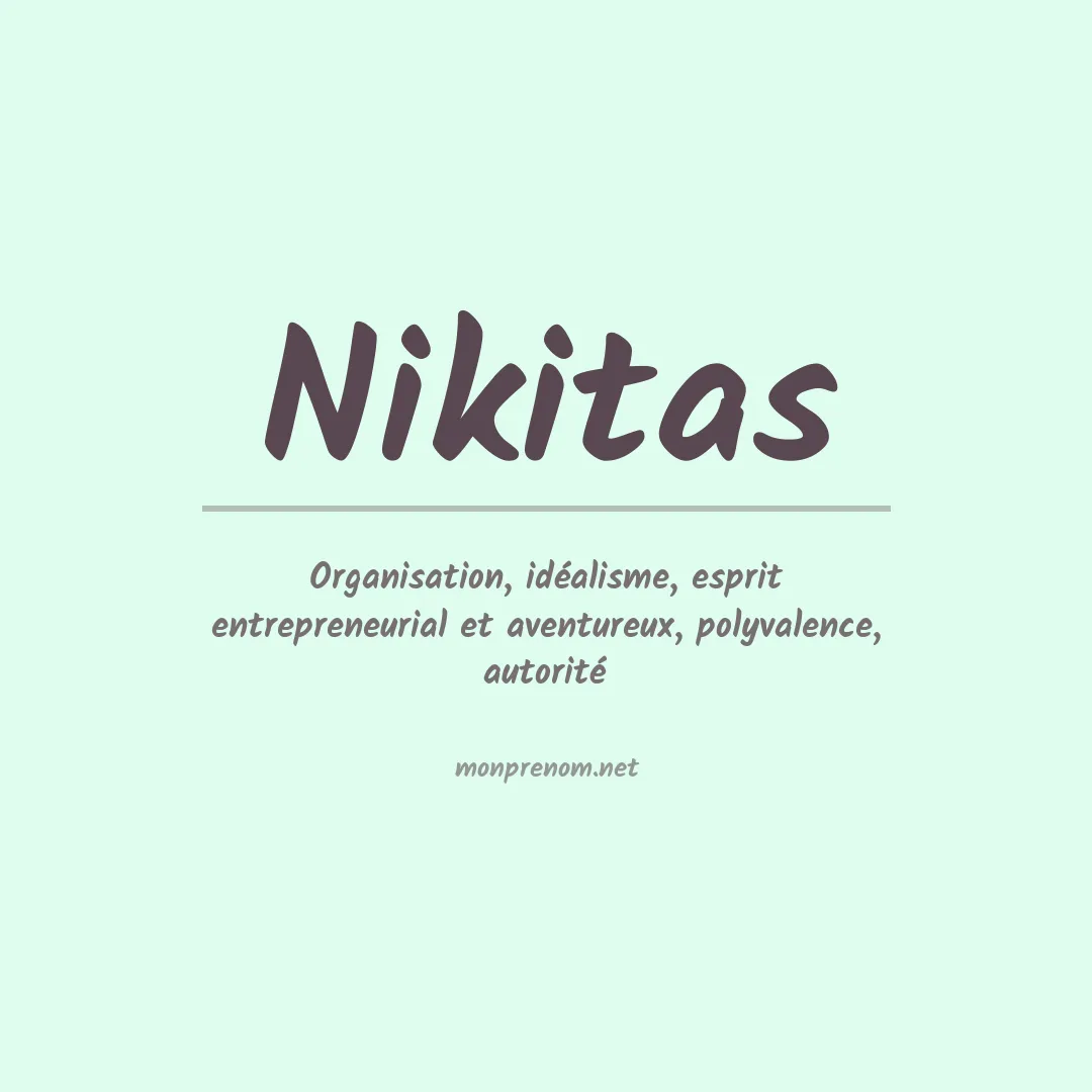 Signification du Prénom Nikitas