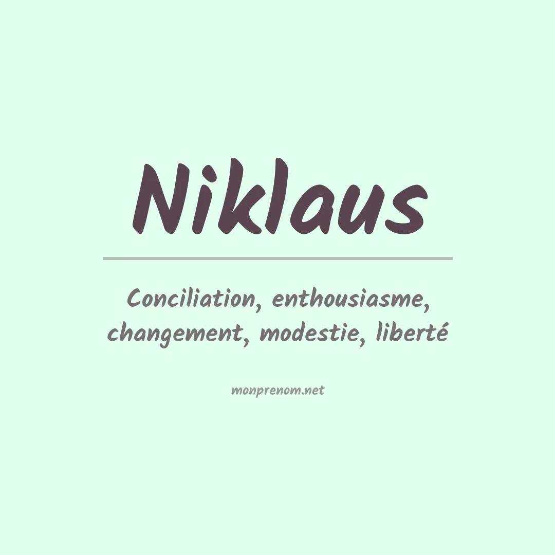 Signification du Prénom Niklaus Signification du Prénom Niklaus