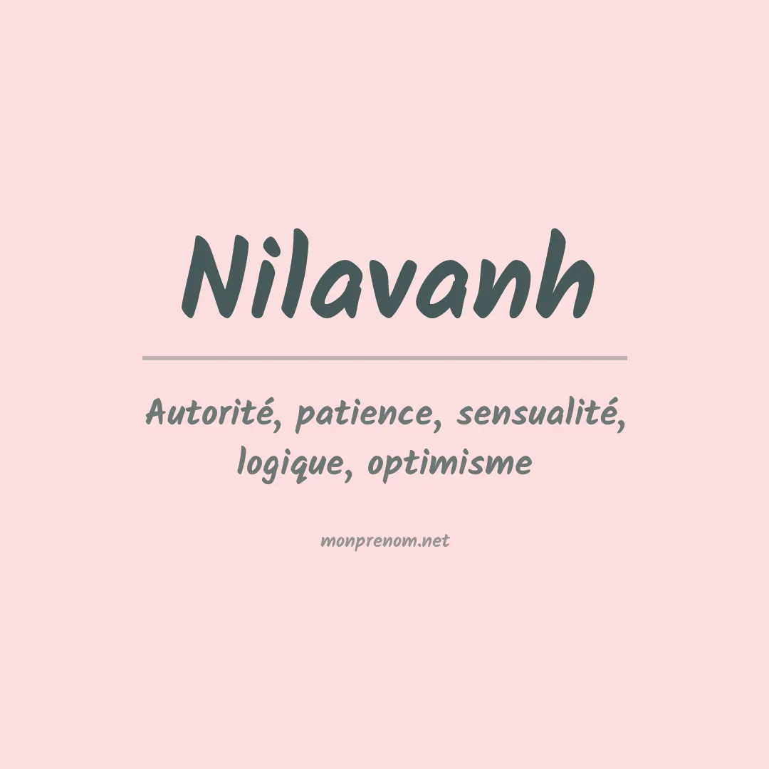 Signification du Prénom Nilavanh Signification du Prénom Nilavanh