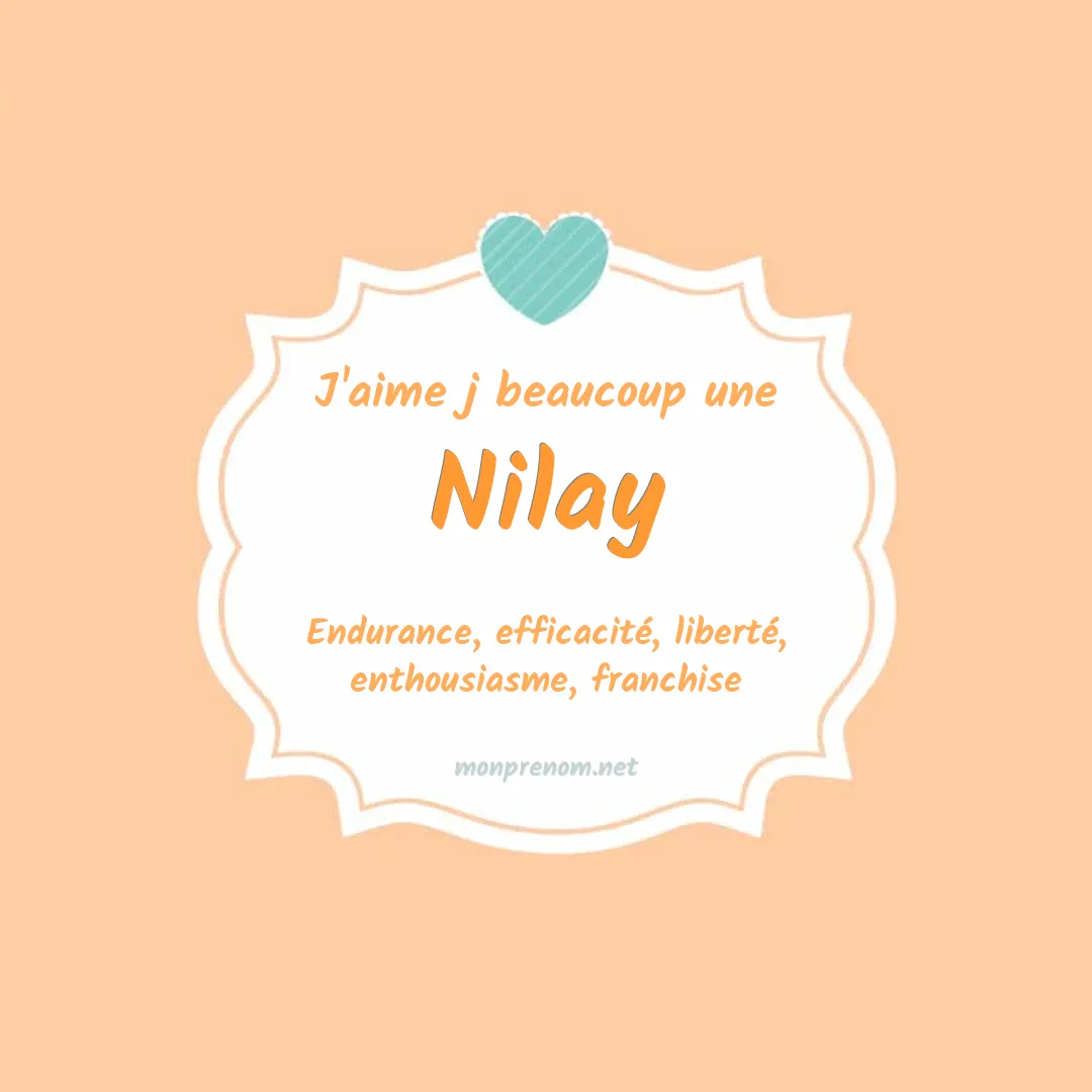 j'aime beaucoup Nilay