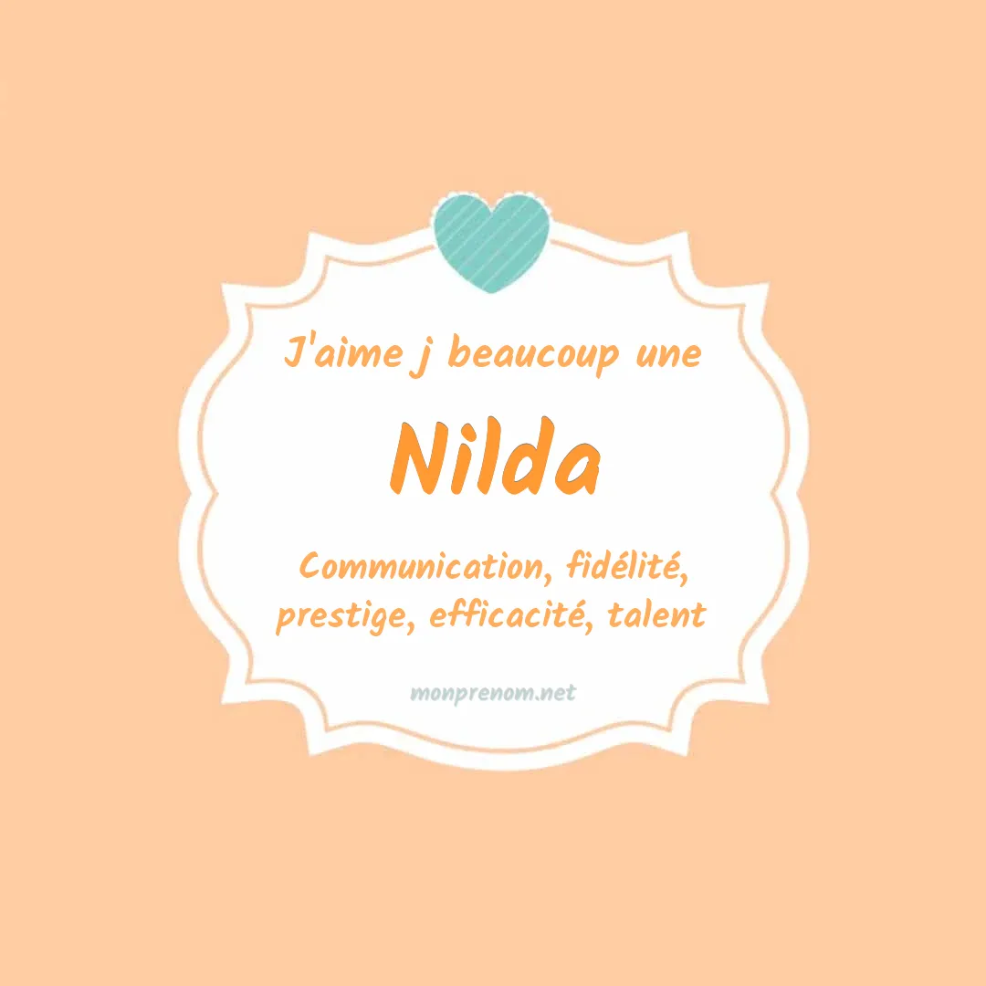 j'aime beaucoup Nilda