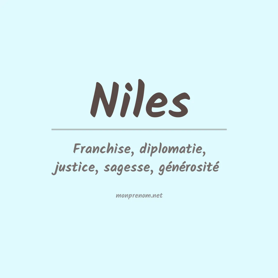 Signification du Prénom Niles