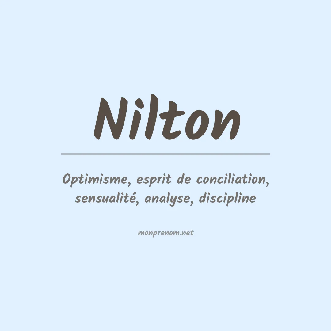 Signification du Prénom Nilton