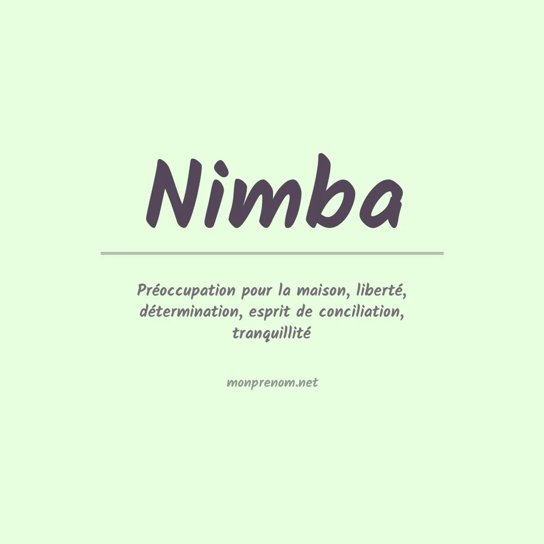 Signification du Prénom Nimba Signification du Prénom Nimba