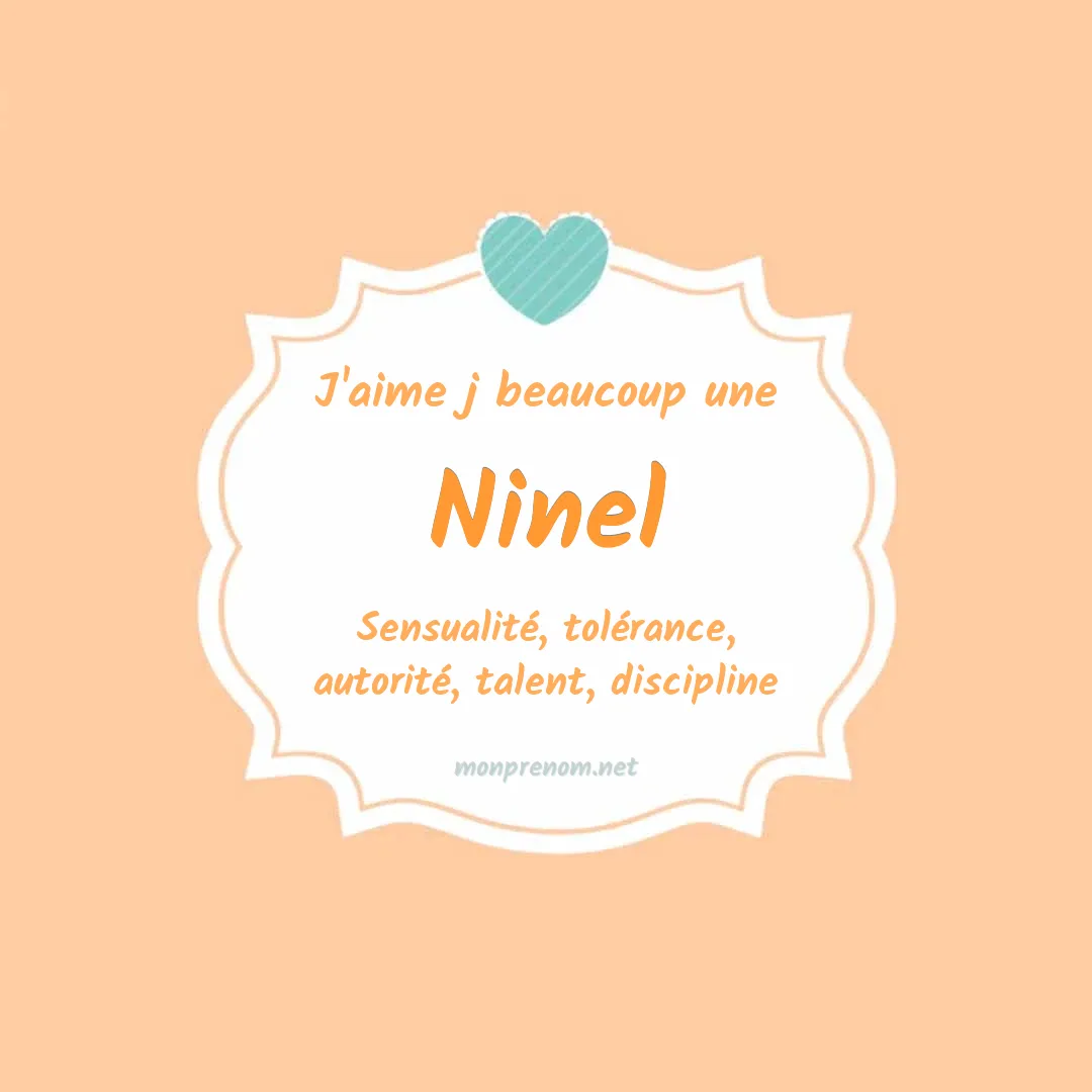 j'aime beaucoup Ninel