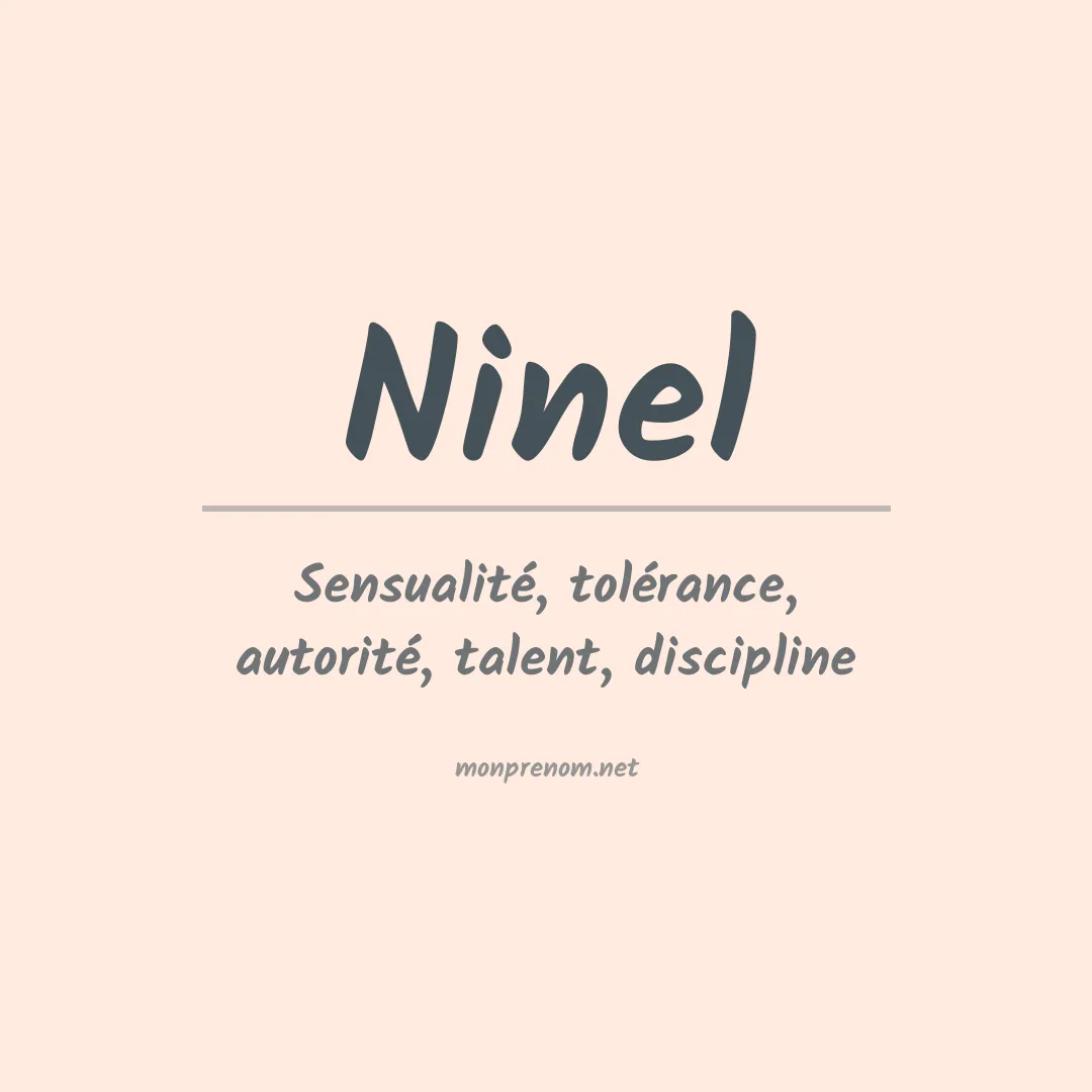 Signification du Prénom Ninel