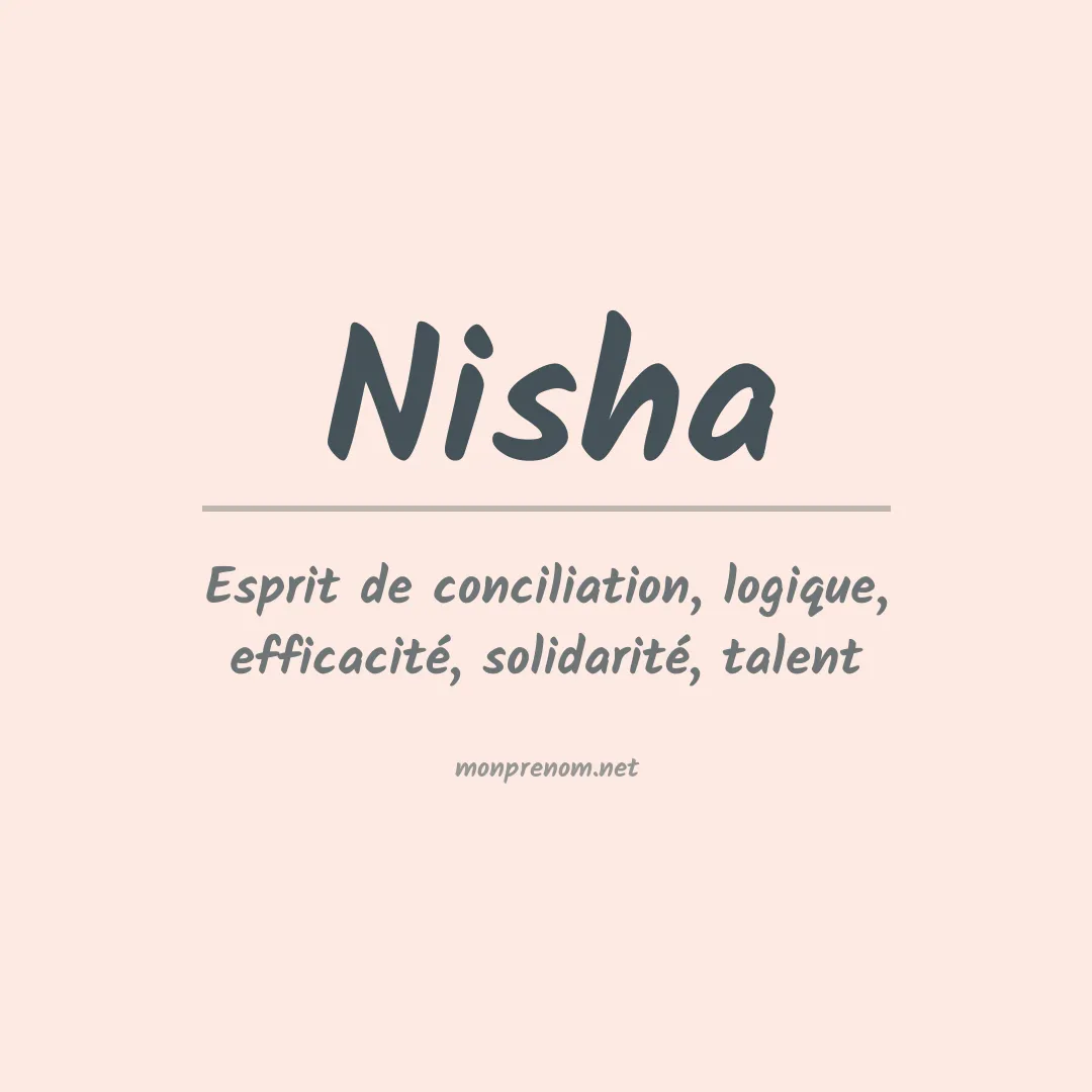 Signification du Prénom Nisha