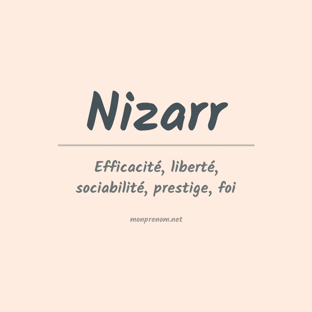 Signification du Prénom Nizarr Signification du Prénom Nizarr