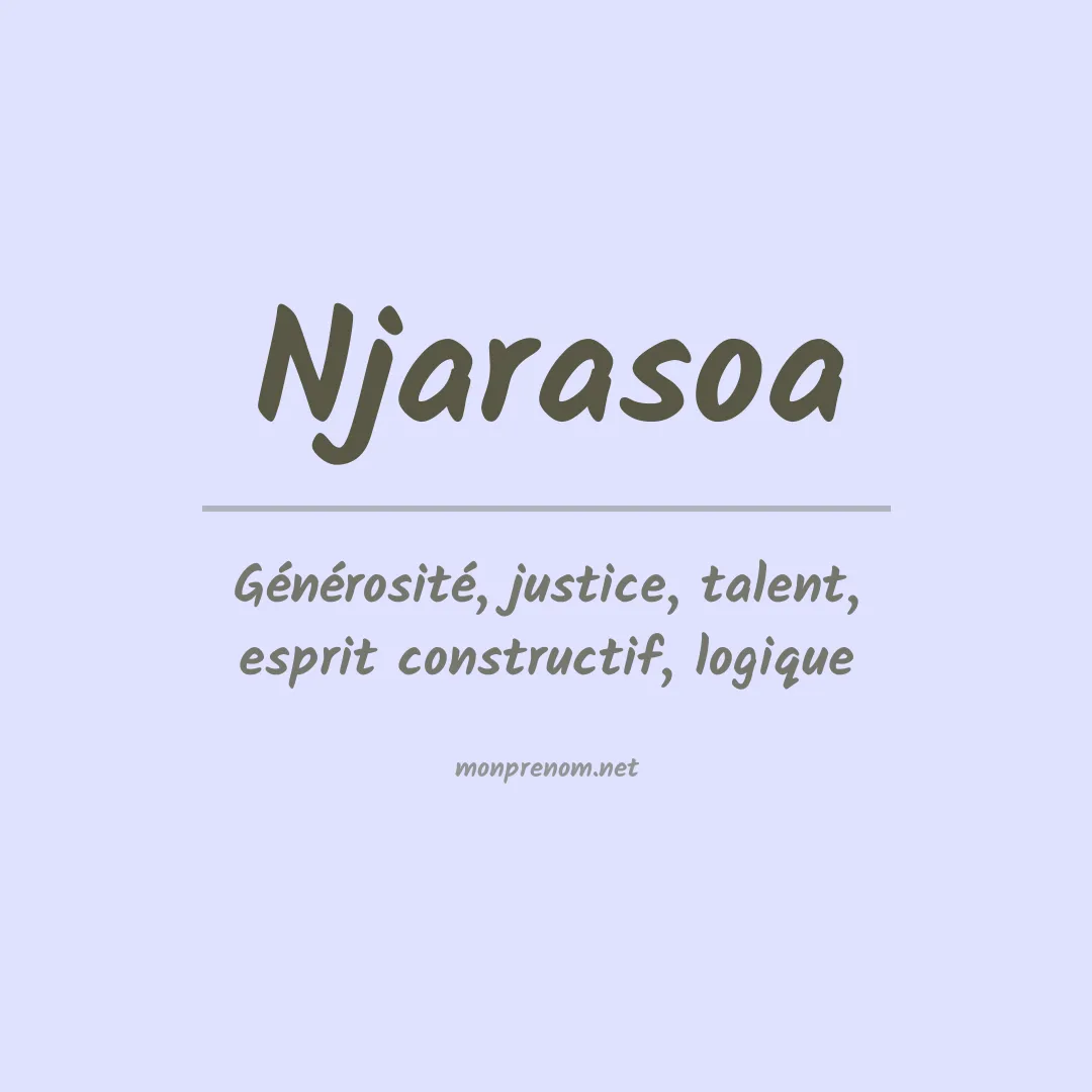 Signification du Prénom Njarasoa