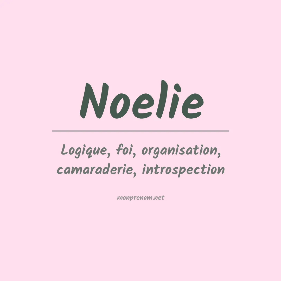 Signification du Pr nom Noelie