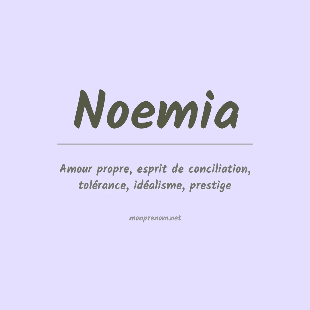 Signification du Prénom Noemia