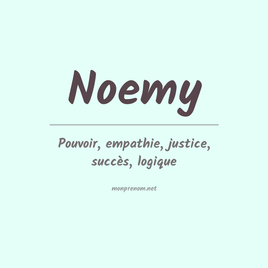 Signification du Prénom Noemy