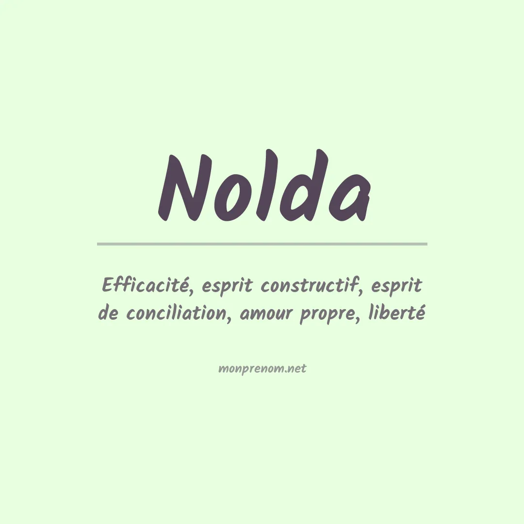 Signification du Prénom Nolda