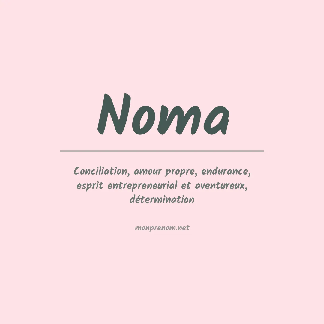 Signification du Prénom Noma Signification du Prénom Noma