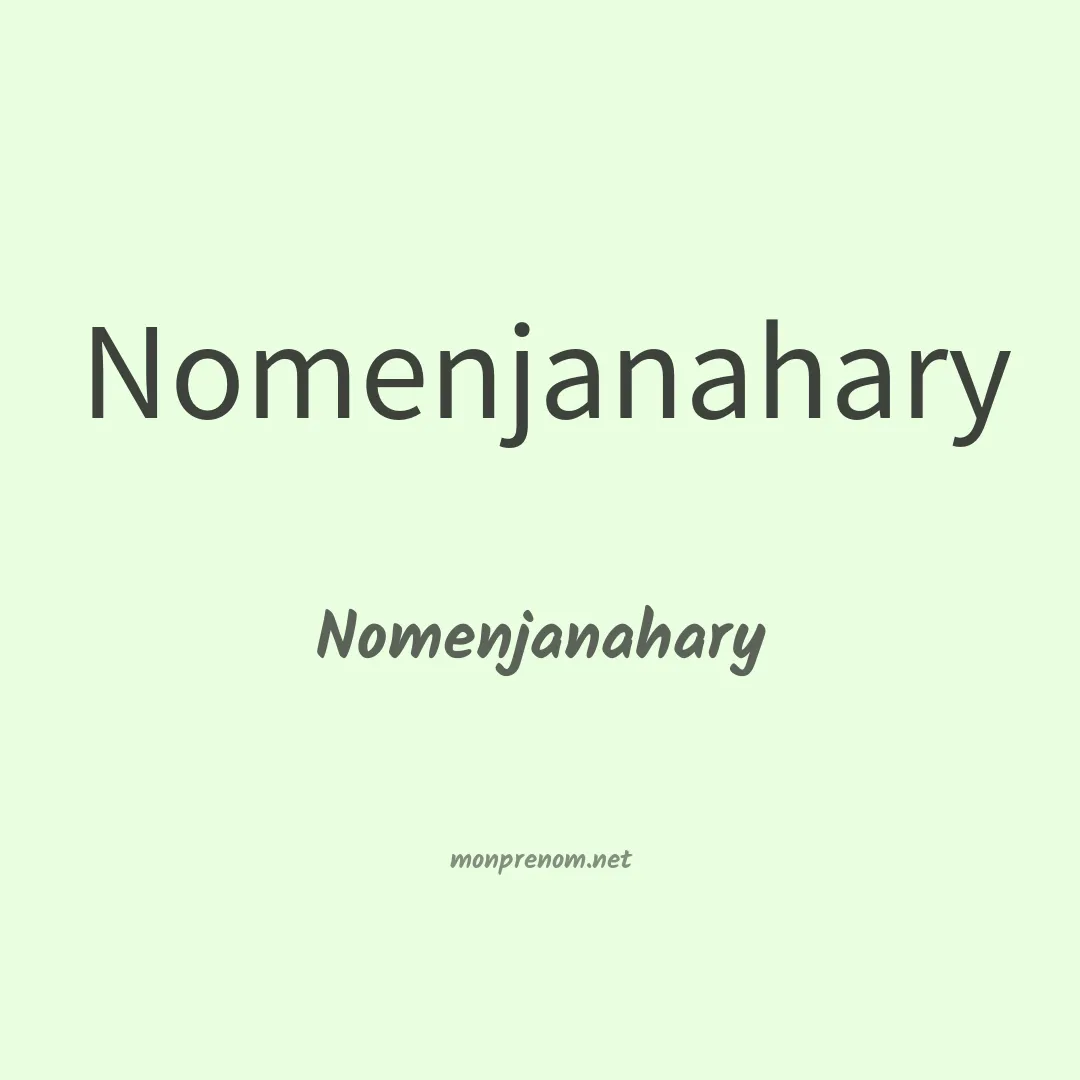 Nomenjanahary en chino