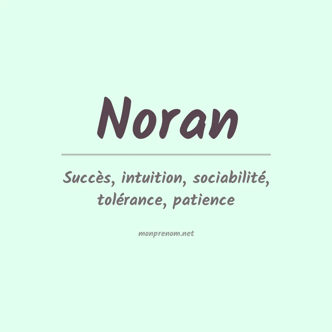 Signification du Prénom Noran Signification du Prénom Noran