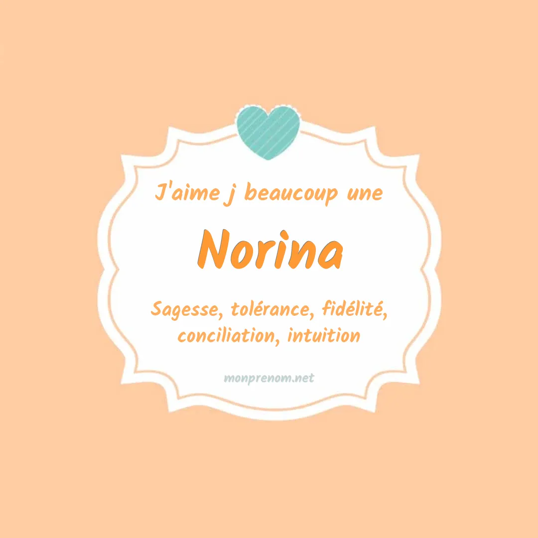 j'aime beaucoup Norina