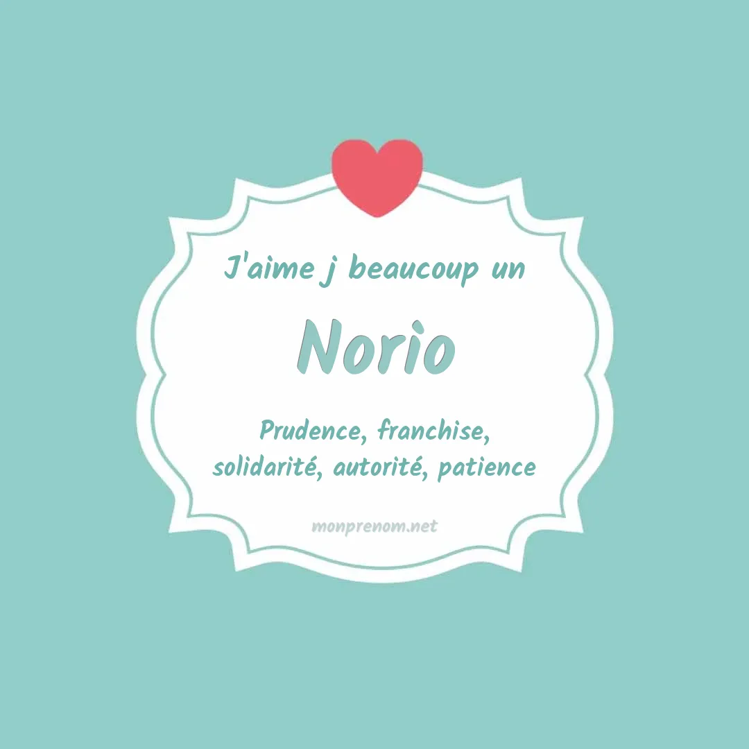 j'aime beaucoup Norio