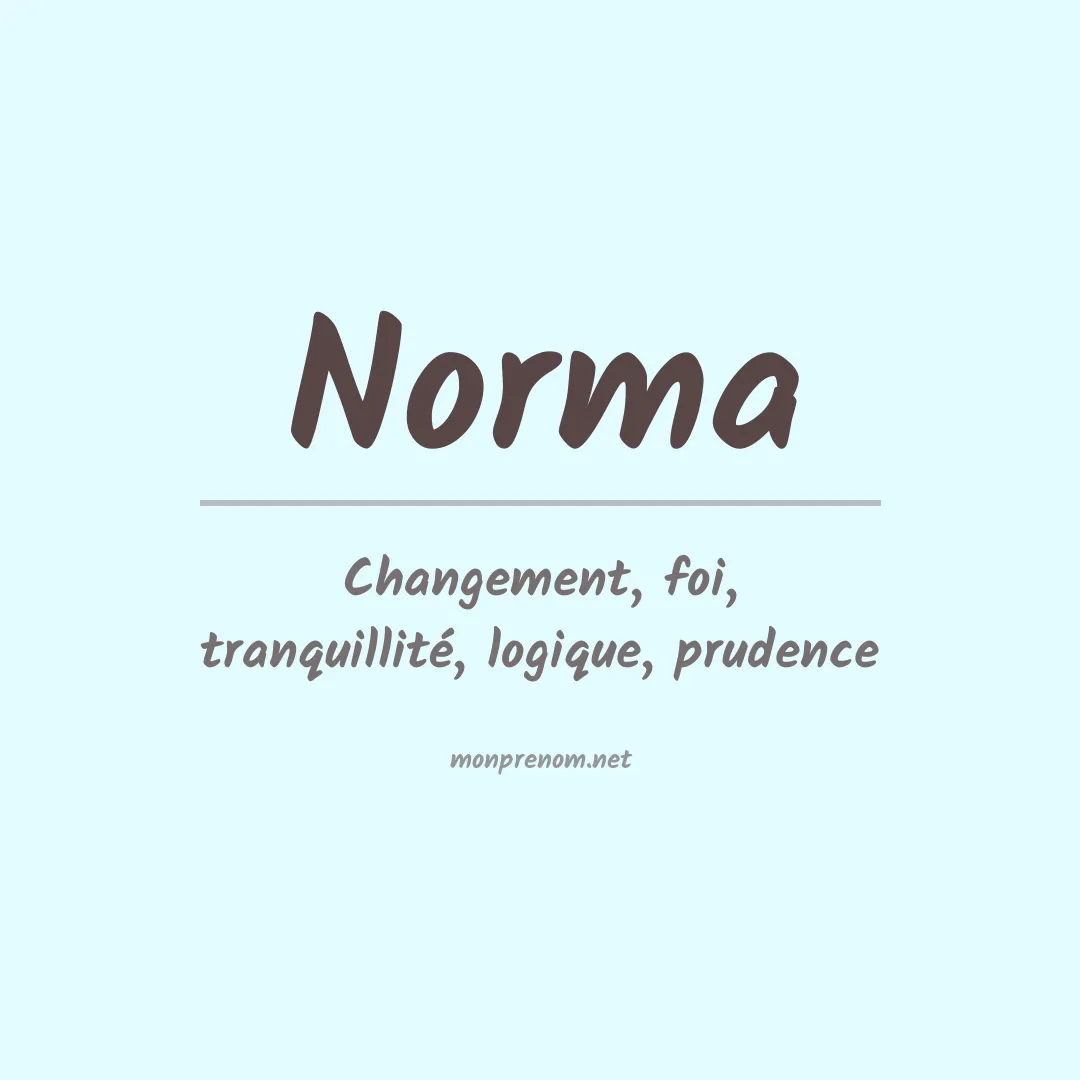 Signification du Prénom Norma