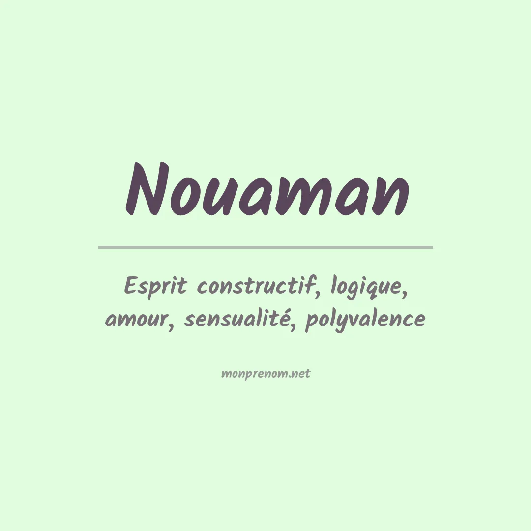 Signification du Prénom Nouaman