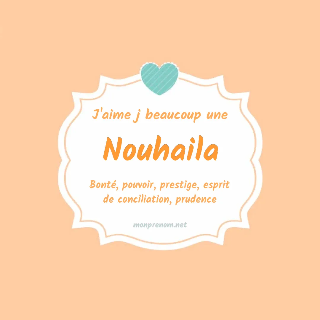 j'aime beaucoup Nouhaila