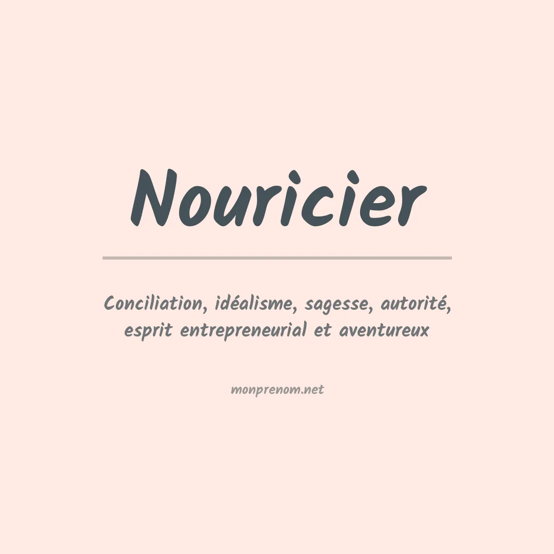 Signification du Prénom Nouricier