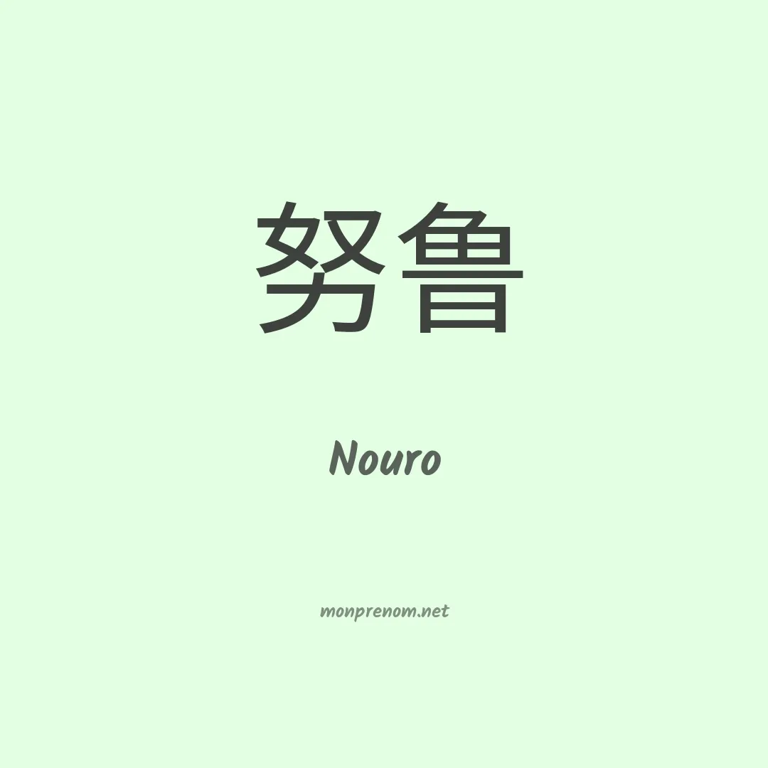 Nouro en chino