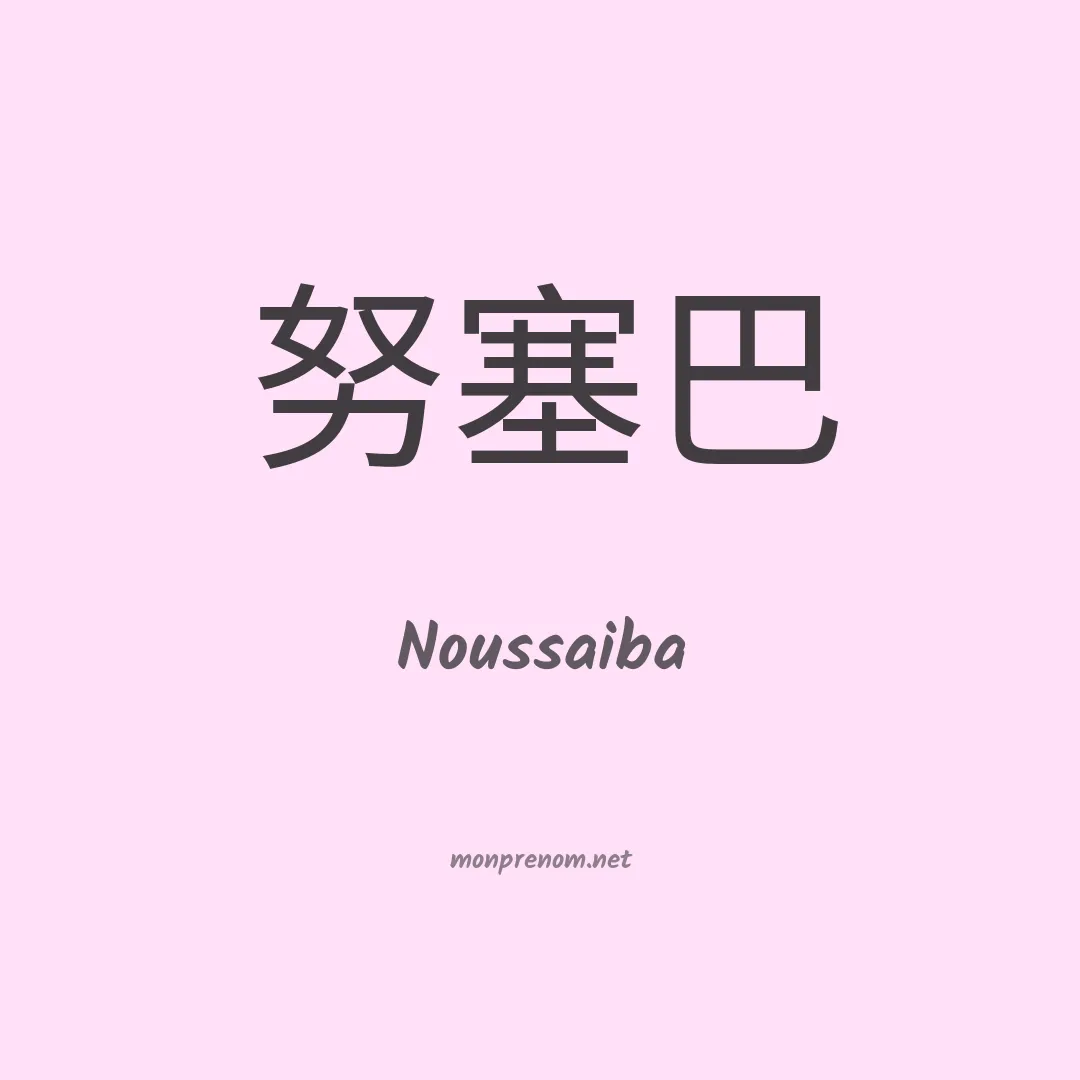 Noussaiba en chino