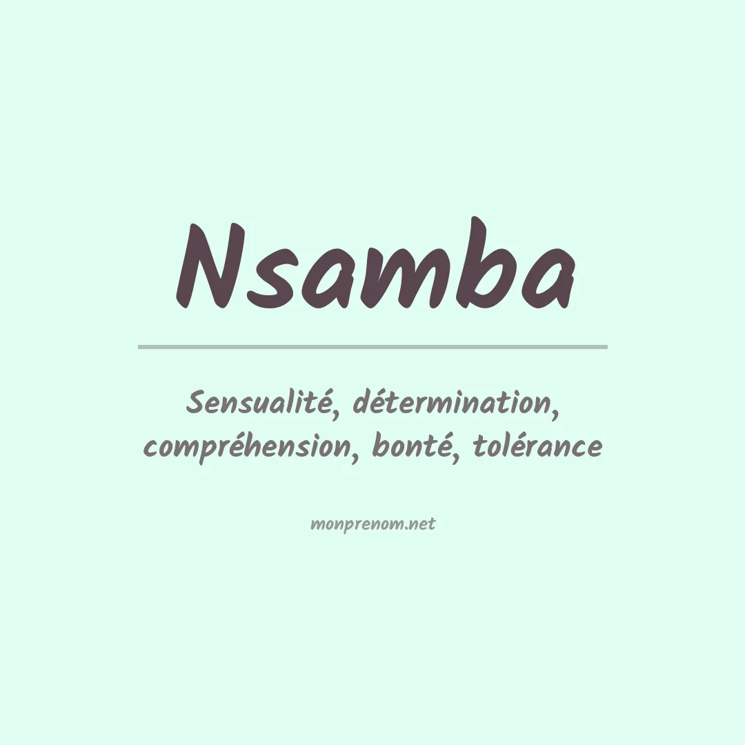 Signification du Prénom Nsamba Signification du Prénom Nsamba